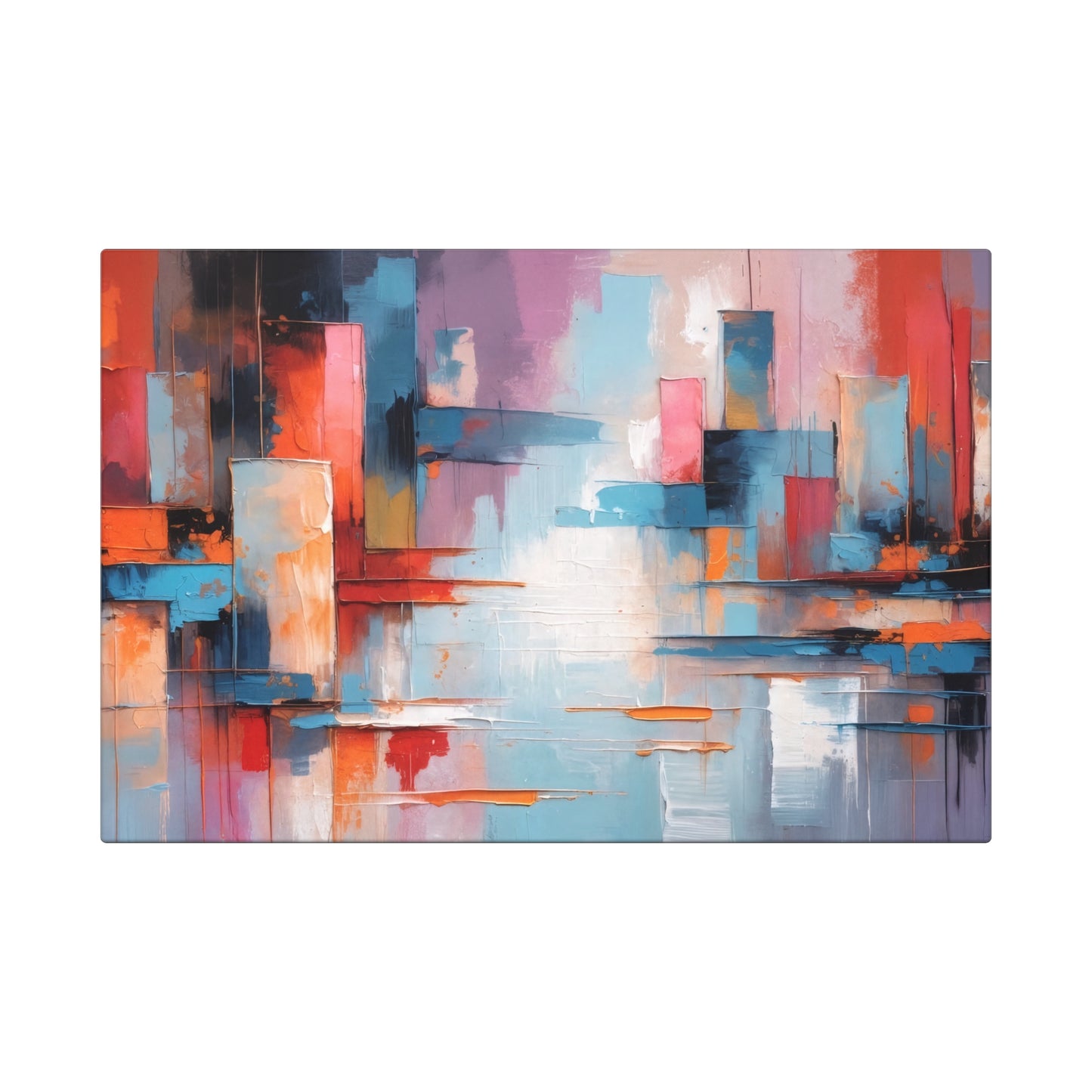 Vibrant Abstract Canvas Art Wraps, Contemporary Wall Decor, Modern Home Art, Colorful Living Room Accent, Unique Gift Idea
