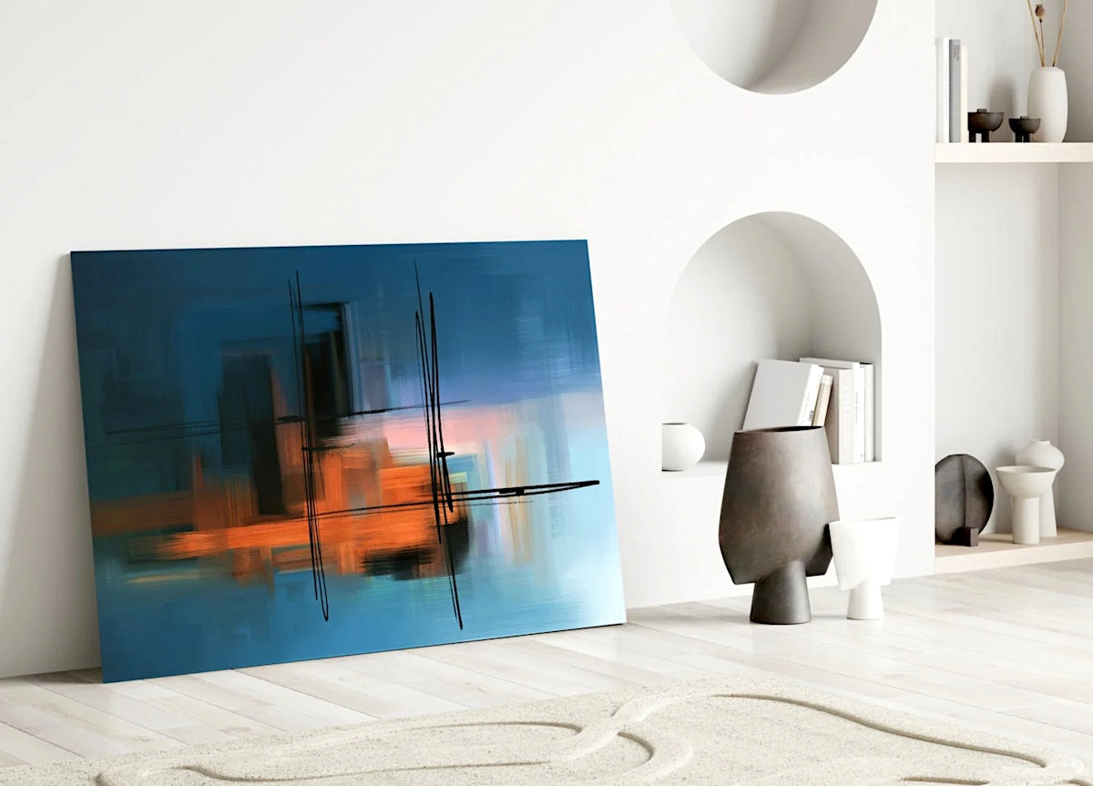 Industrial Dusk Abstract - Digital Art Download