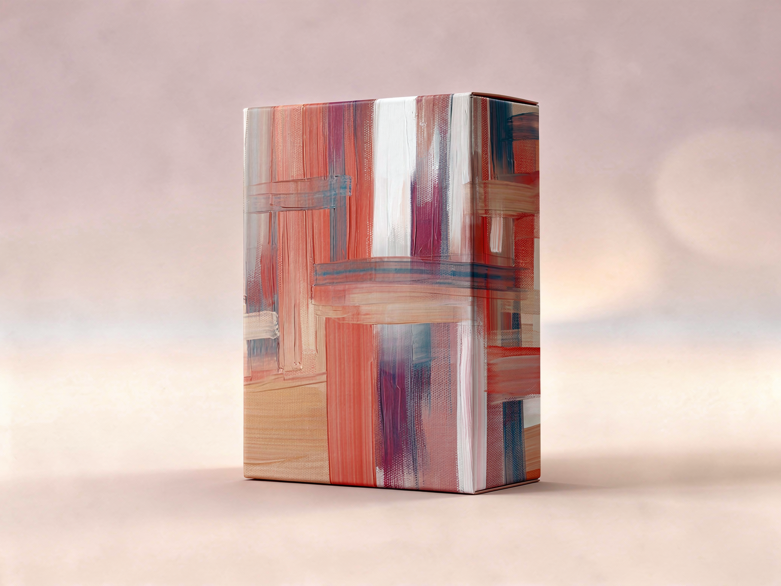 Dynamic Strata - Packaging box-Energetic Abstract Art