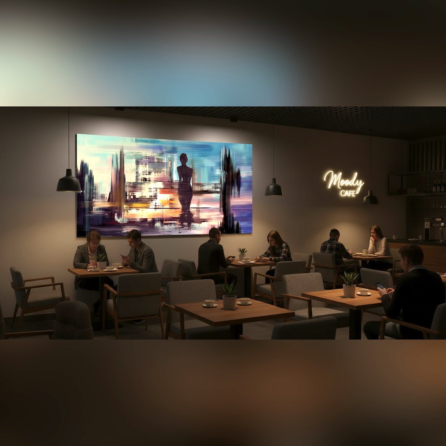 Urban Solitude Silhouette